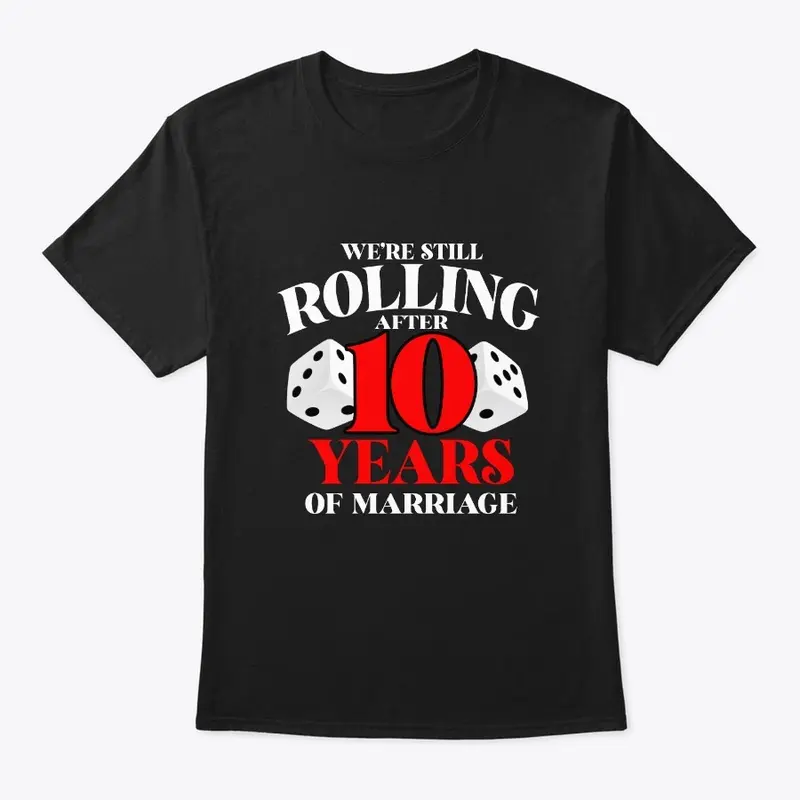 Couples Married 10 Years Funny  T-shirts